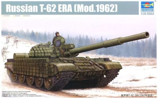 Radziecki czołg T-62 Era - wersja z 1962r, model Trumpeter 01555 w skali 1:35.-image_Trumpeter_01555_1