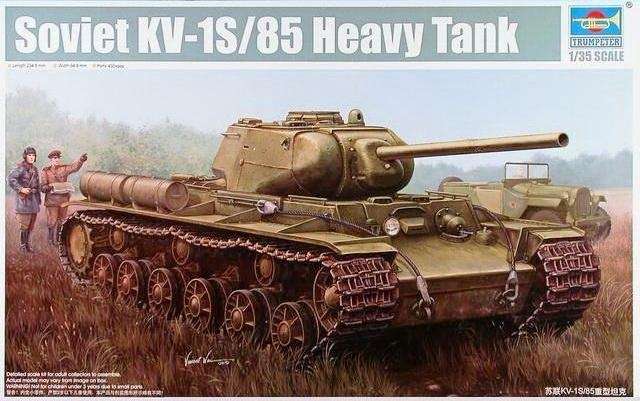 Model ciężkiego czołgu KV-1S/85 do sklejnaia, model Trumpeter 01567 w skali 1:35.-image_Trumpeter_01567_1