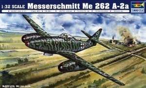 Niemiecki samolot Messerschmitt Me 262 A-2a, plastikowy model do sklejania Trumpeter 02236 w skali 1:32-image_Trumpeter_02236_1