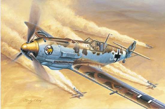 German fighter Messerschmitt Bf 109E-4/Trop model_do_sklejania_trumpeter_02290_image_1-image_Trumpeter_02290_1