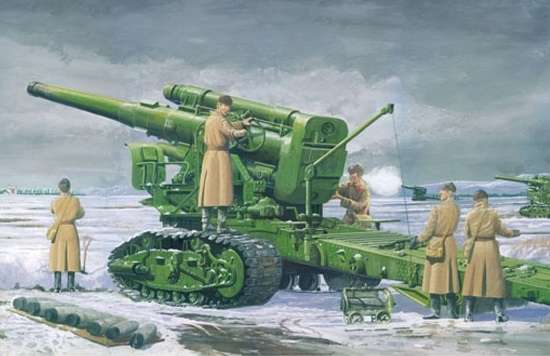 Model rosyjskiej haubicy B-4 203mm w skali 1/35. Model Trumpeter 02307-image_Trumpeter_02307_1