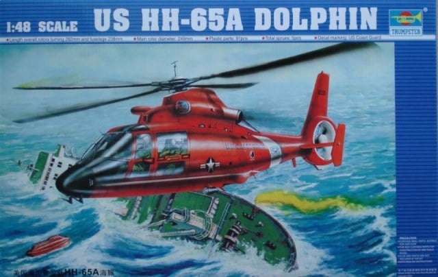 Model śmigłowca ratunkowego HH-65A Dolphin w skali 1:48, model Trumpeter 02801_image1-image_Trumpeter_02801_1