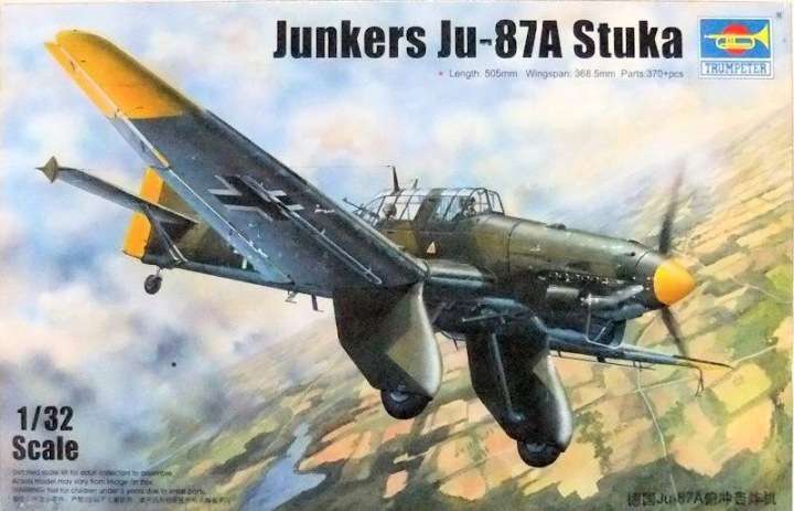 German Luftwaffe Junkers Ju 87A Stuka bombowiec nurkujący - model do sklejania Trumpeter_03213)image_1-image_Trumpeter_03213_1