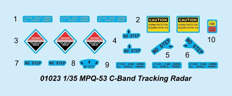 Zestaw radarowy MPQ-53 C-Band Tracking Radar-sklep-modelarski-modeledo-image_Trumpeter_01023_4