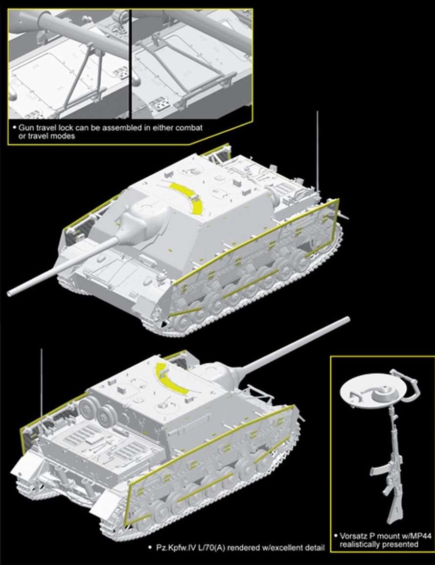 Model niszczyciela czołgów PzKpfw IV L/70 - image_dra6784_2 - model Dragon 6784-image_Dragon_6784_4
