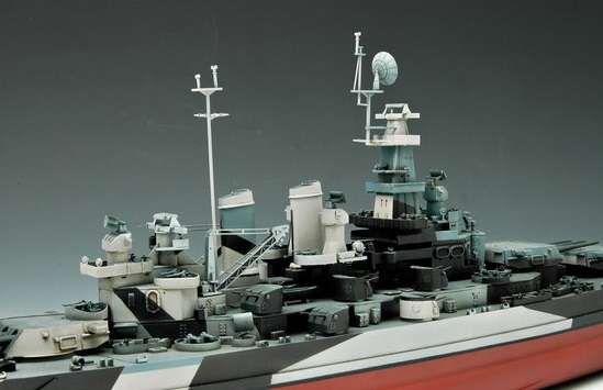 Model pancernika USS North Carolina BB-55 w skali 1:350 do sklejnaia, model Trumpeter 05303_image_7-image_Trumpeter_05303_4