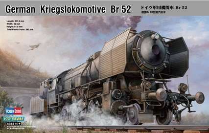 Model niemieckiej lokomotywy pancernej z okresu WWII Kriegslokomotive_BR_52_Hobby_boss_82901_image_3-image_Hobby Boss_82901_3