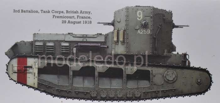 Model Meng TS-021 Mk.A Whippet British Medium Tank WWI plastikowy_model_do _sklejania_image_3-image_Meng_TS-021_3