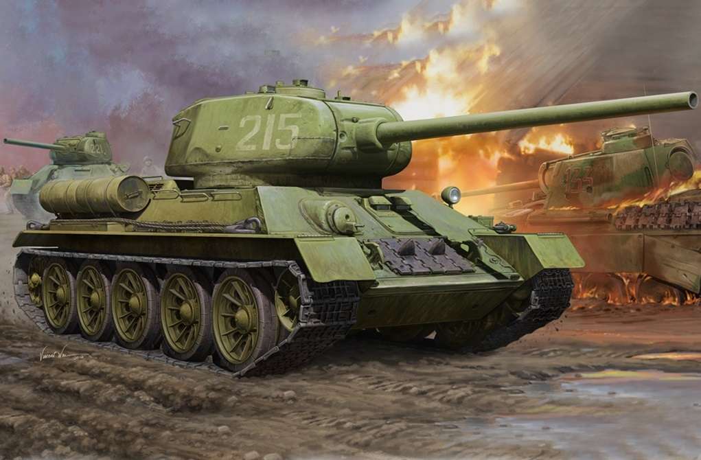 Soviet Tank T-34/85 in scale 1:16 Hobby Boss 82602 tank_model_t34_85_image_18-image_Hobby Boss_82602_4