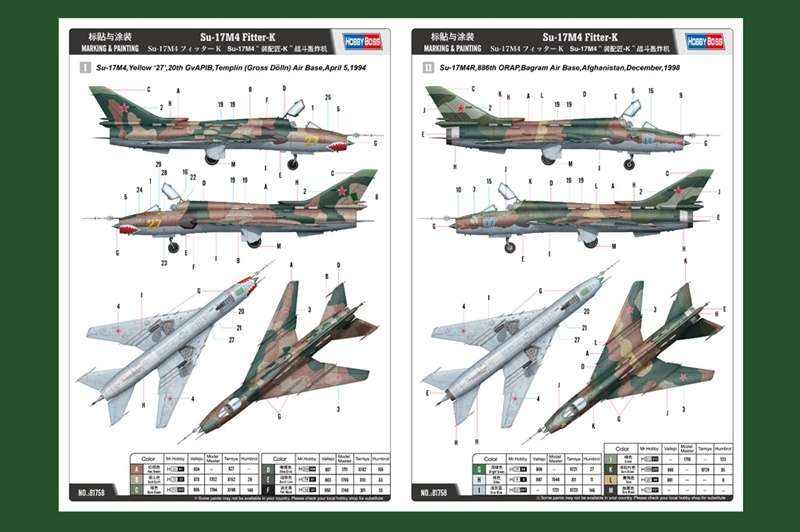Instrukcja malowania modelu samolotu Su-17M4 Fitter K - Hobby Boss 81758-image_Hobby Boss_81758_4