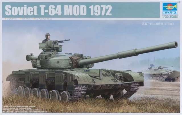 Radziecki czołg T-64 Mod.1972, plastikowy model do sklejania Trumpeter 01578 w skali 1:35-image_Trumpeter_01578_1