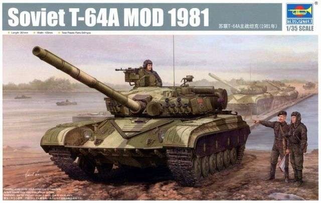Radziecki czołg T-64A Mod.1981 , model do sklejania Trumpeter 01579 w skali 1:35-image_Trumpeter_01579_1