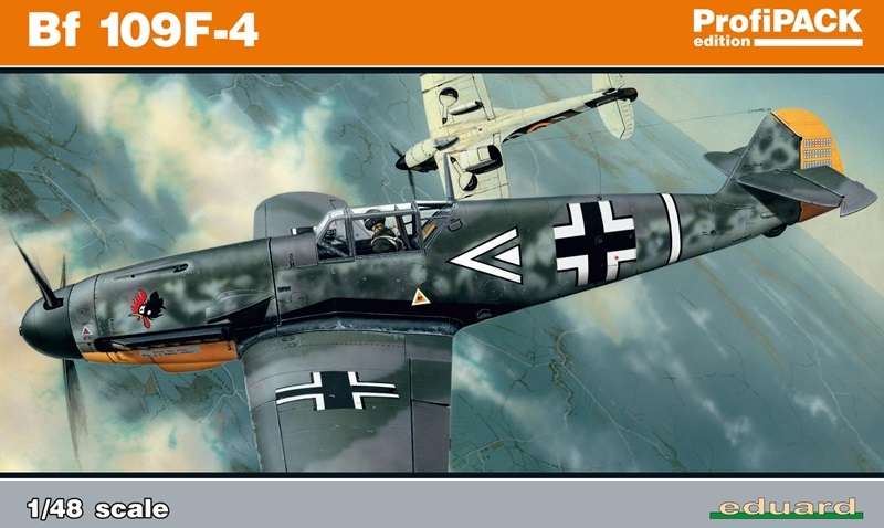 Niemiecki myśliwiec Messerschmitt Bf 109F-4, plastikowy model do sklejania Eduard 82114 w skali 1:48.-image_Eduard_82114_1