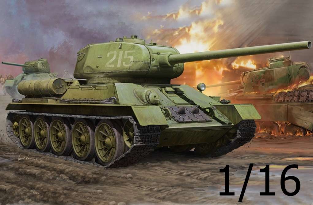 Radziecki średni czołg T-34/85, plastikowy model do sklejania Hobby Boss 82602 w skali 1:16.-image_Hobby Boss_82602_1