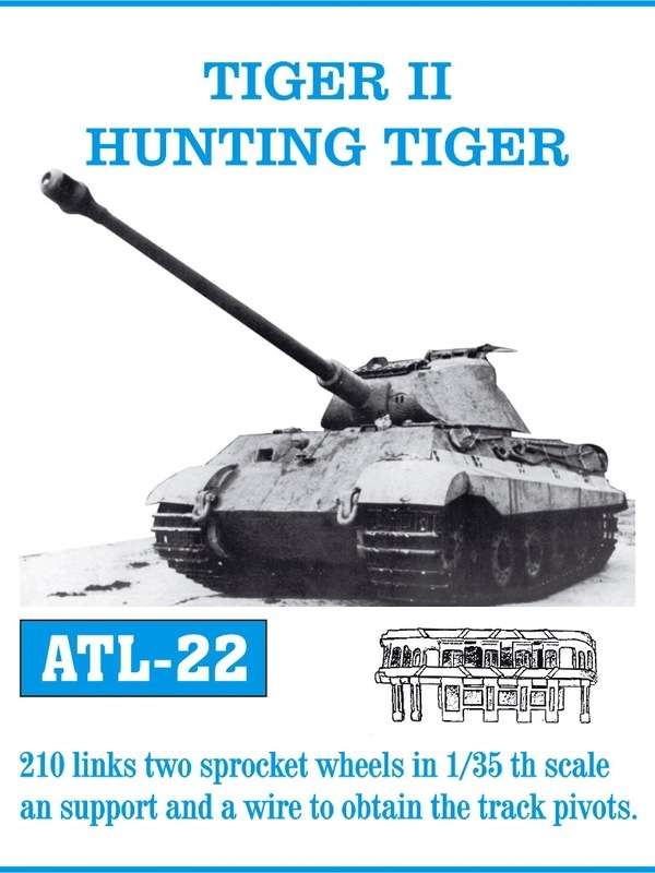 Metalowe gąsienice do modelu Tiger II / Hunting Tiger w skali 1:35, Friulmodel ATL-22-image_Friulmodel_ATL-22_1