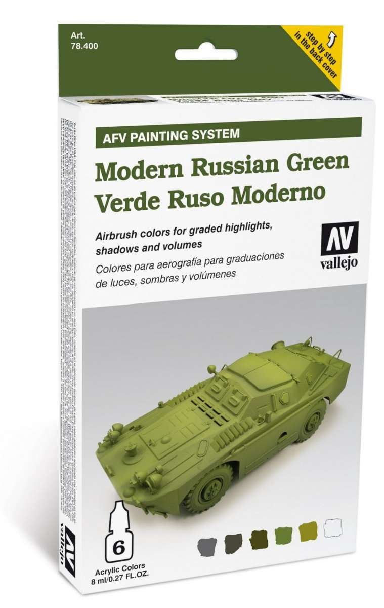 Zestaw farb Modern Russian Green, Vallejo 78408. -image_Vallejo_78408_1