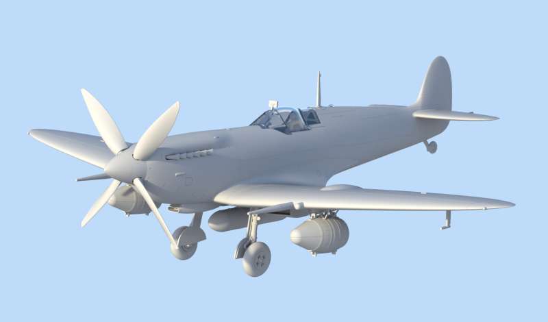 ICM 48060 w skali 1:48 - model Spitfire Mk.IXC Beer Delivery do sklejania - image b-image_ICM_48060_2