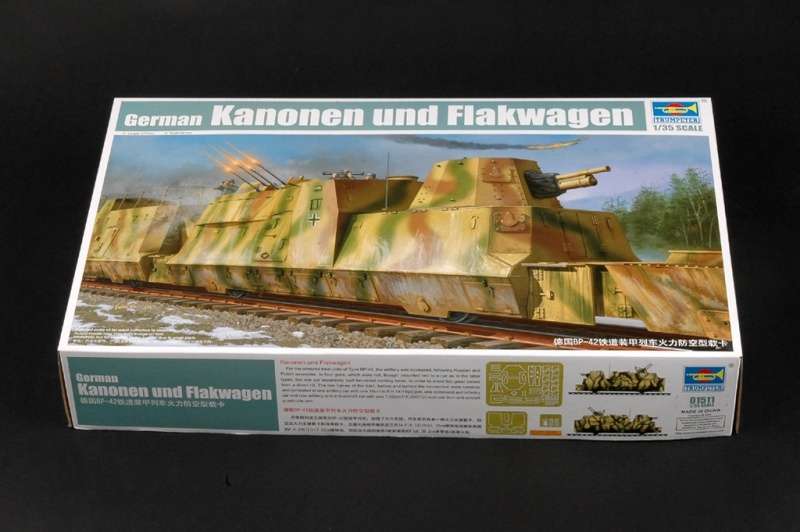 Trumpeter 01511 w skali 1:35 - model German Kanonen und Flakwagen do sklejania - image a-image_Trumpeter_01511_1